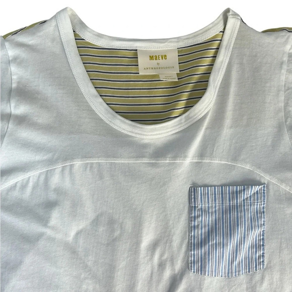 Maeve by Anthropologie Ladies Pinstriped Pocket Tunic Size Medium - Picture 7 of 9
